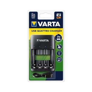 Зарядний пристрій для акумуляторів Varta Value USB Quattro Charger pro 4x AA/AAA (57652101401) зображення 1