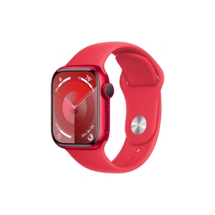 Смарт-годинник Apple Watch Series 9 GPS 45mm (PRODUCT) RED Aluminium Case with (PRODUCT) RED Sport Band - S/M (MRXJ3QP/A) зображення 1