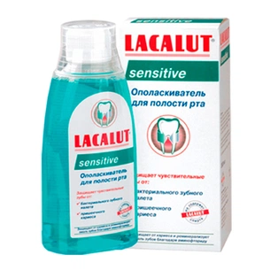 Ополіскувач для порожнини рота Lacalut sensitive 300 мл (4016369696507) зображення 1