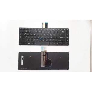 Клавіатура ноутбука Toshiba Tecra A40-C Series черная с черной рамкой с ТП с подсветкойU (A46167) зображення 1