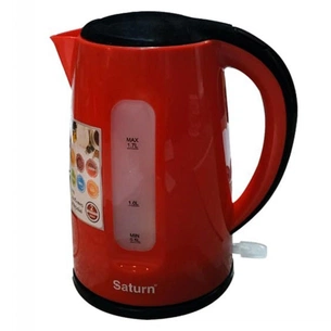 Електрочайник Saturn ST-EK8439 Red/Black зображення 1