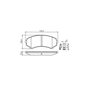 Гальмівні колодки Bosch 0 986 424 709 зображення 1