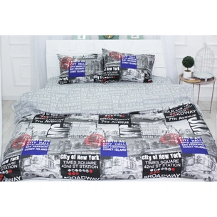 Постільна білизна MirSon Бязь Ranforce Elite 17-0034 Celeste 220x240 (2200004704302) зображення 1