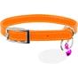 Нашийник для тварин WAUDOG Glamour з QR паспортом Д 17-20 см помаранчевий (32754) - зменшене зображення 1
