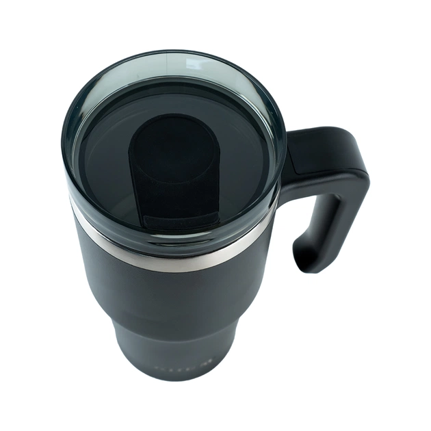 Термокружка Kite з ручкою 600 мл чорна (K24-1207-1) - зображення 3