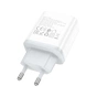 Зарядний пристрій HOCO C105A Stage 1xUSB-C PD20W + 1xUSB QC3.0 White (6931474782946) - зменшене зображення 5