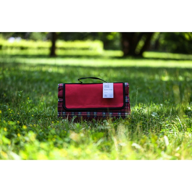 Плед Ardesto Picnic 130х170см, 100% полиэстер, клетка красная (ART0916RC) - изображение 6