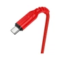 Дата кабель USB 2.0 AM to USB-C 1.0m 3A nylon X59 red HOCO (6931474744937) - зменшене зображення 2