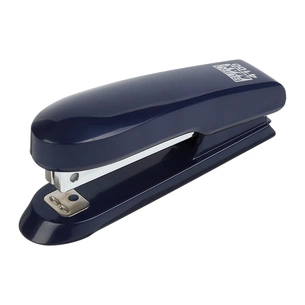 Степлер Buromax пластиковий, 15 аркушів, (скоби №10), 111 х 28 х 43 мм, синій (BM.4100-02) зображення 1