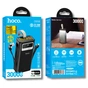 Батарея універсальна HOCO 30000mAh Plentiful 22.5W, built-in cables, LED, Black (DB58 / 715030) - зменшене зображення 6