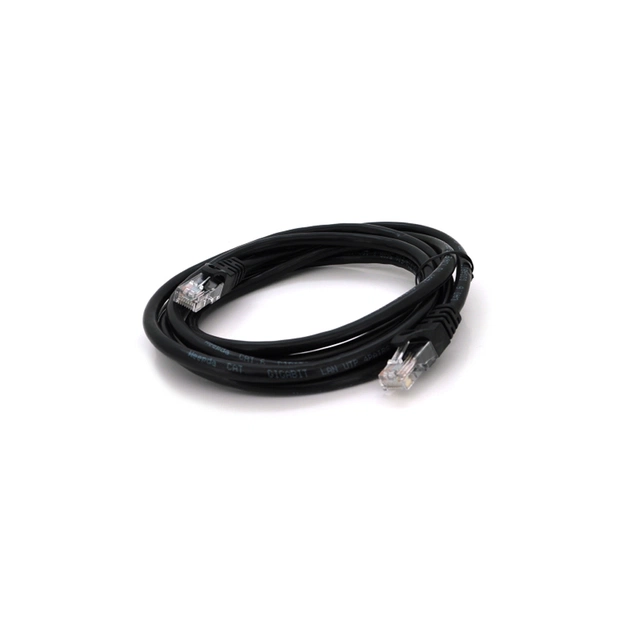 Патч-корд 2м, UTP, Cat.6, RJ45, CU, black Ritar (PCR-CU6/2Bк) - зображення 1
