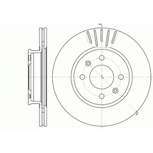Гальмівний диск REMSA 6666.10 зображення 1