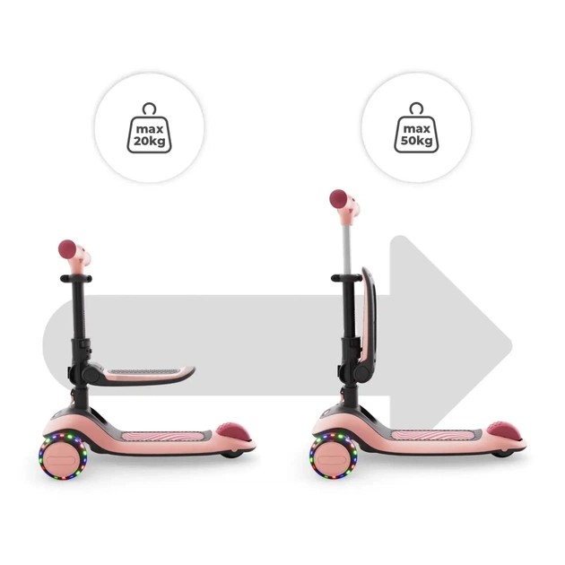 Самокат Kinderkraft Halley 2 Rose Pink (KRHALL02PNK0000) (5902533930173) - зображення 4