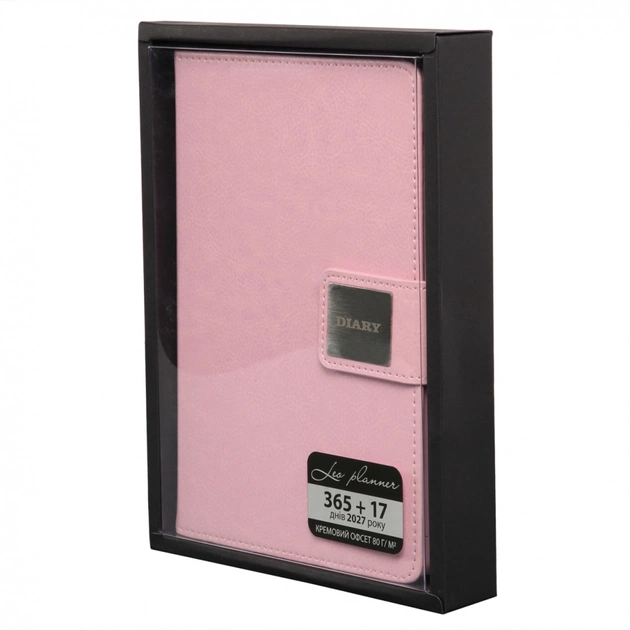 Тижневик Leo planner А5 датований 2026 "Chiara", твердий, рожевий, 368 сторінок (252686) - picture 12