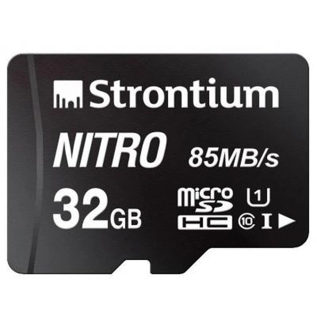 Карта пам'яті Strontium Flash 32GB microSDHC class 10 UHS-1 (SRN32GTFU1QR) - зображення 1