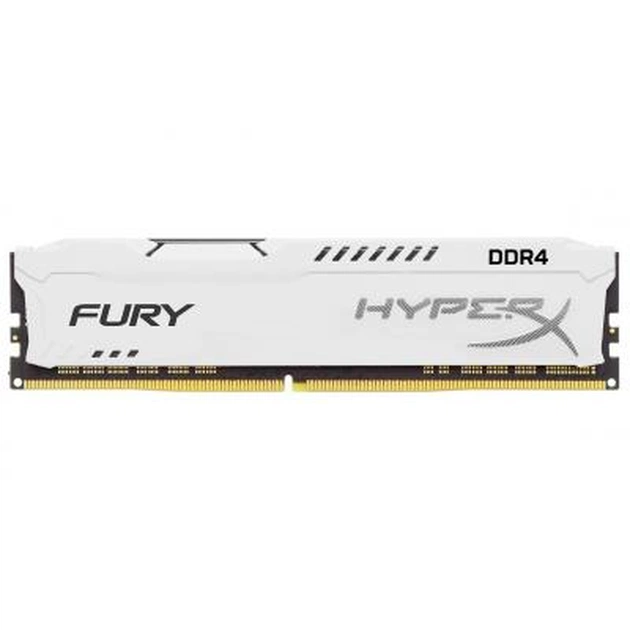 Модуль пам'яті для комп'ютера DDR4 8GB 2400 MHz HyperX Fury White Kingston Fury (ex.HyperX) (HX424C15FW2/8) - зображення 1