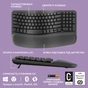 Клавіатура Logitech Wave Keys Bluetooth/Wireless Black (920-012304) - зменшене зображення 6