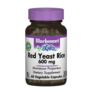 Травы Bluebonnet Nutrition Красный Дрожжевой Рис 600мг, 60 гелевых капсул (BLB1170) изображение 1