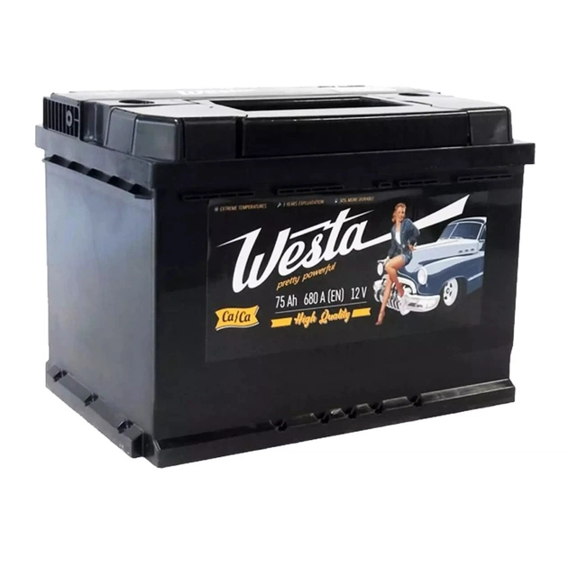 Аккумулятор автомобильный Westa 6CT-75 А Pretty Powerful - изображение 1