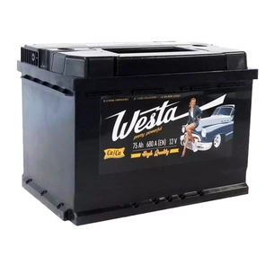 Акумулятор автомобільний Westa 6CT-75 А Pretty Powerful зображення 1