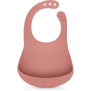 Нагрудничок Suavinex Colour Essence силіконовий, рожевий (402975) зображення 1