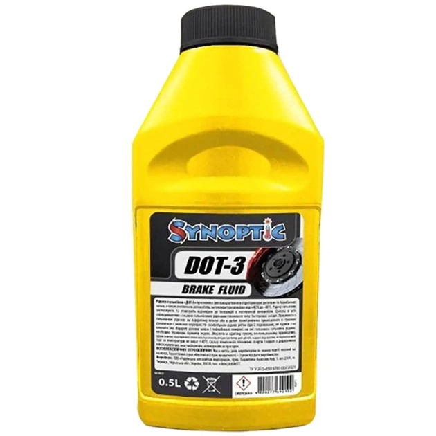 Гальмівна рідина Synoptic ДОТ-3 0,375 кг (11720) - picture 1