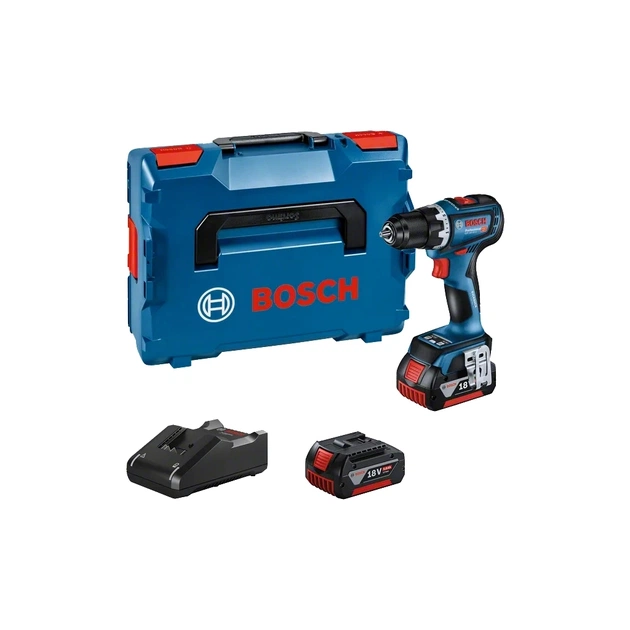 Шуруповерт Bosch GSR 18V-90 C 18V, 2х5Ah, 36-64Нм, 0-2100 об/мин, кейс, 1.1 кг (0.601.9K6.006) - изображение 1
