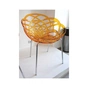 Кухонний стілець PAPATYA flora ml сидіння прозоро-помаранчеве, колір 50, хромовані ні (2962) - preview 2