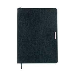 Тижневик Buromax недатований SALERNO, L2U, A4, зелений, штуч.шкіра, 336 сторінок (BM.20990-04) зображення 1