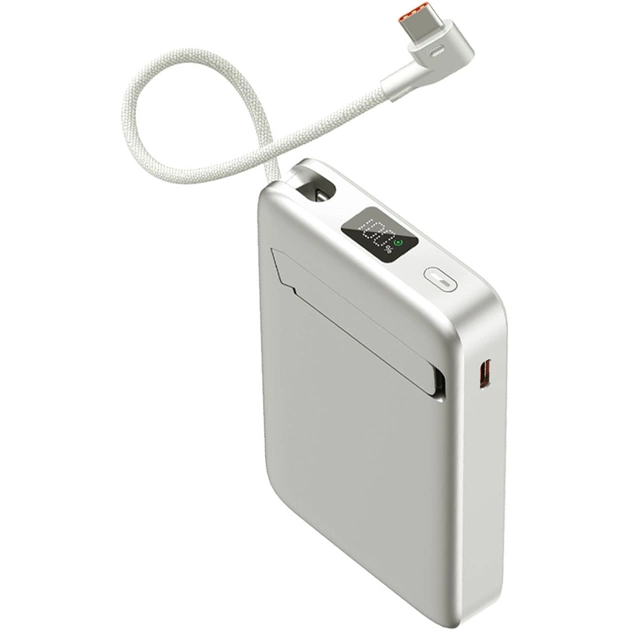 Батарея універсальна Sigma X-power SI10A8QL-MAG silver 10000mAh, Magnetic wireless 15W, charge iWatch, PD+QC, 22,5W max (4827798161012) - зображення 5