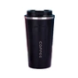 Термокружка Merlion MugCoffe 500 мл з відкидною кришкою, чорна (MugCoffe-500Black) - уменьшенное изображение 1