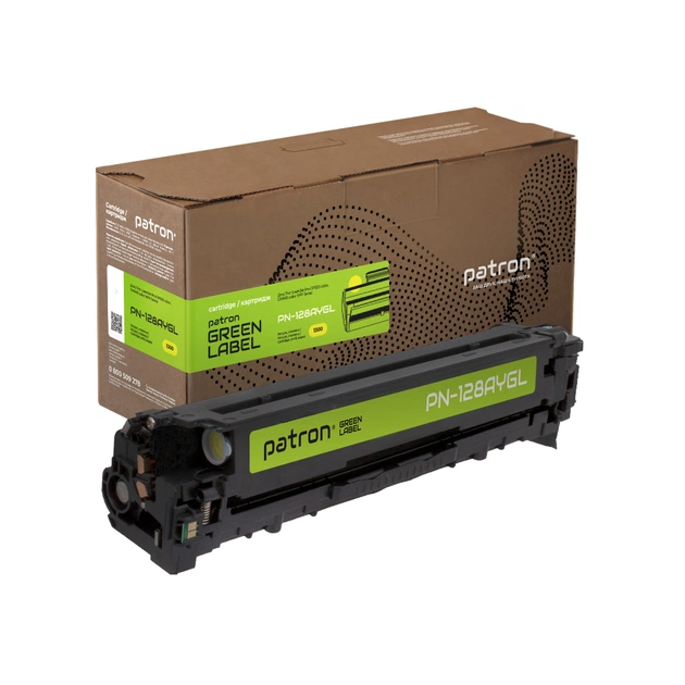 Картридж Patron HP 128A (CE322A) Green Label, yellow (PN-128AYGL) - зображення 1