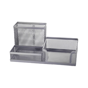 Підставка для дрібниць Buromax 200 x 100 x 100 мм, металева, срібна (BM.6247-24) зображення 1