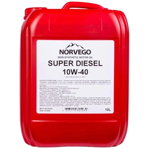 Моторна олива NORVEGO SUPER DIESEL 10W40 10л зображення 1