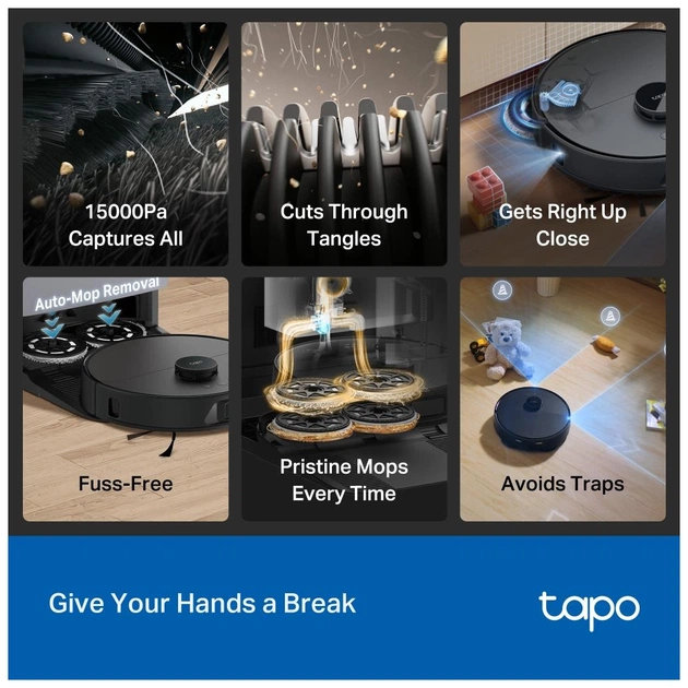 Пилосос TP-Link Tapo RV50 Pro Omni - зображення 4
