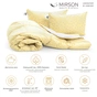 Ковдра MirSon Набір пуховий №2101 Bio-Beige Зима 90% пух 140х205 + подушки 50х70 2 шт м'які (2200003021714) - зменшене зображення 2
