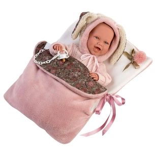 Пупс Llorens Mimi sonrisas saquito carro, 42 см (74010) зображення 1