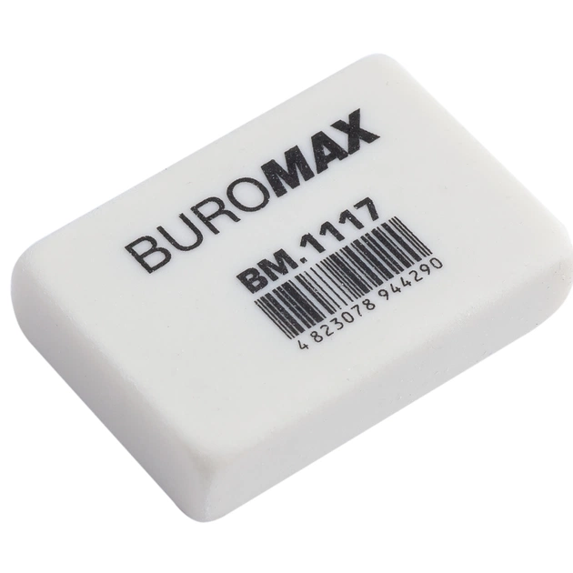 Гумка Buromax М прямокутна 32x22x8 мм біла (BM.1117) - изображение 1