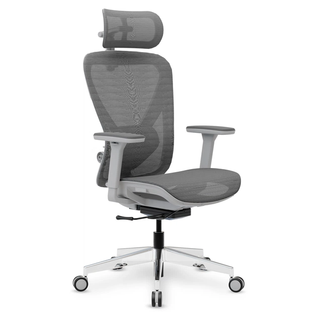 Офісне крісло Mealux Q1 Air Grey (HF-Q1 M/G) - зображення 8