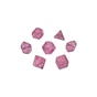 Набор кубиков для настольных игр Games 7 Days Transparent 7 Dice Set - Pink (g7dtran12) - уменьшенное изображение 1