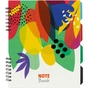 Блокнот Optima Flowers, B5 з розділювачами 120 аркушів, клітинка (O20356-15) - уменьшенное изображение 1