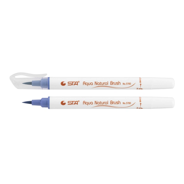 Художній маркер STA пензлик акварельний AQUA NATURAL BRUSH 3700, клематис (STA3700-23) - зображення 1