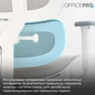 Крісло офісне Officepro Skyline Footrest OC750-W-LG-LG White/Light Gray - зменшене зображення 3