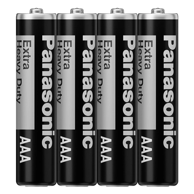 Батарейка AAA (R3) Extra Heavy Duty угольно-цинковая 4pcs Shrink Panasonic (R03NP/4S) - изображение 1