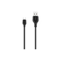 Дата кабель USB 2.0 AM to Micro 5P 2.0m 2.1A black XO (XO-NB103-BK) - зменшене зображення 1
