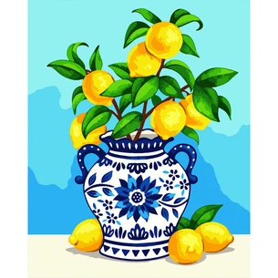 Картина по номерам Santi Лимонний букет 40х50 см (955753) зображення 1