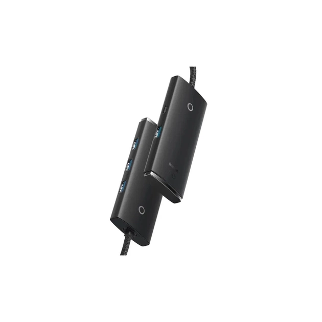 Концентратор Baseus USB-C to 4xUSB 3.0 1.0m black (WKQX030401) - picture 4