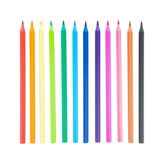 Олівці кольорові Kite Flower пластикові, 12 кольорів (K24-049-1) - picture 2