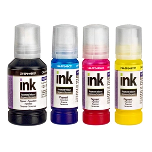 Чорнило ColorWay Epson L-6490/L65XX 127мл+3х70мл Pigm. BK/С/M/Y (CW-EP649SET01) зображення 1