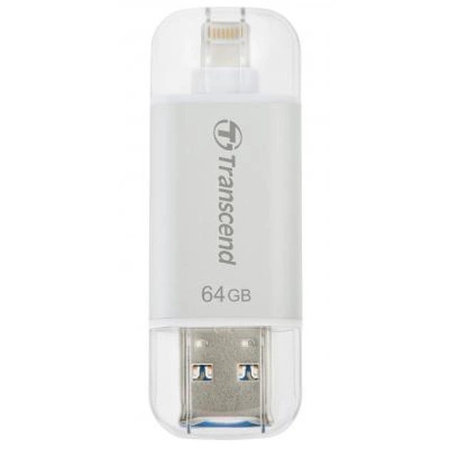 USB флеш накопичувач Transcend 64GB JetDrive Go 300 Silver USB 3.1 (TS64GJDG300S) - зображення 1